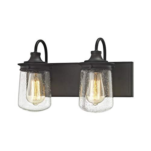 Elk Lighting 81211/2 Vanity-Lighting-fixtures, 10 x 15 x 7, Bronze