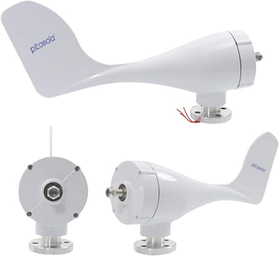 Wind Turbine Generator Kit 400W 12V with 5 Blade, with Charge Controller, Wind Power Generator for Marine, RV, Home, Windmill Generator Suit for Hybrid Solar Wind System