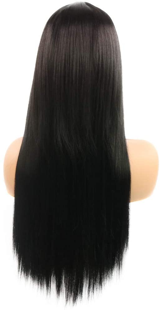 Synthetic Lace Front Wigs for Black Women Straight Hair Synthetic Wigs for Women High Temperature Heat Resistant Wigs Lace Front Wig for Party Wear