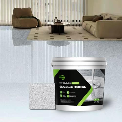 Kit de Pintura Epoxi para Pisos SPMG (64OZ/1.8kg) - Acabado Mármol Alto Brillo Autonivelante - Secado Rápido 24 Hrs Anti-Deslizante y Resistente al Desgaste para Garaje, Concreto, Madera y Pisos Interiores miniatura 1