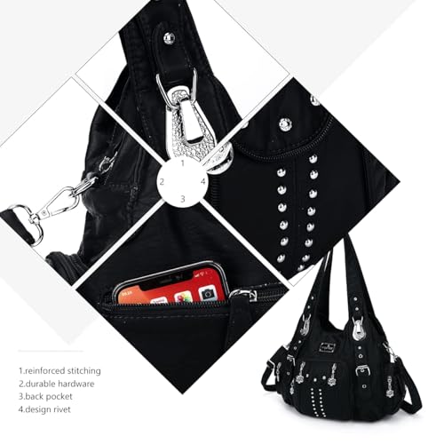 Image of Angel Kiss Purses for Women Soft PU Leather Large Hobo Bags for Women Shoulder Bag | Soft