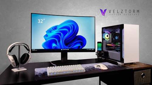 Image of Velztorm Nix Gaming Desktop PC (AMD Ryzen 5 5600X, Radeon RX 9070 XT, 64GB DDR4, 8TB PCIe SSD, 750W PSU, RJ-45, HDMI, Win 11 Pro)