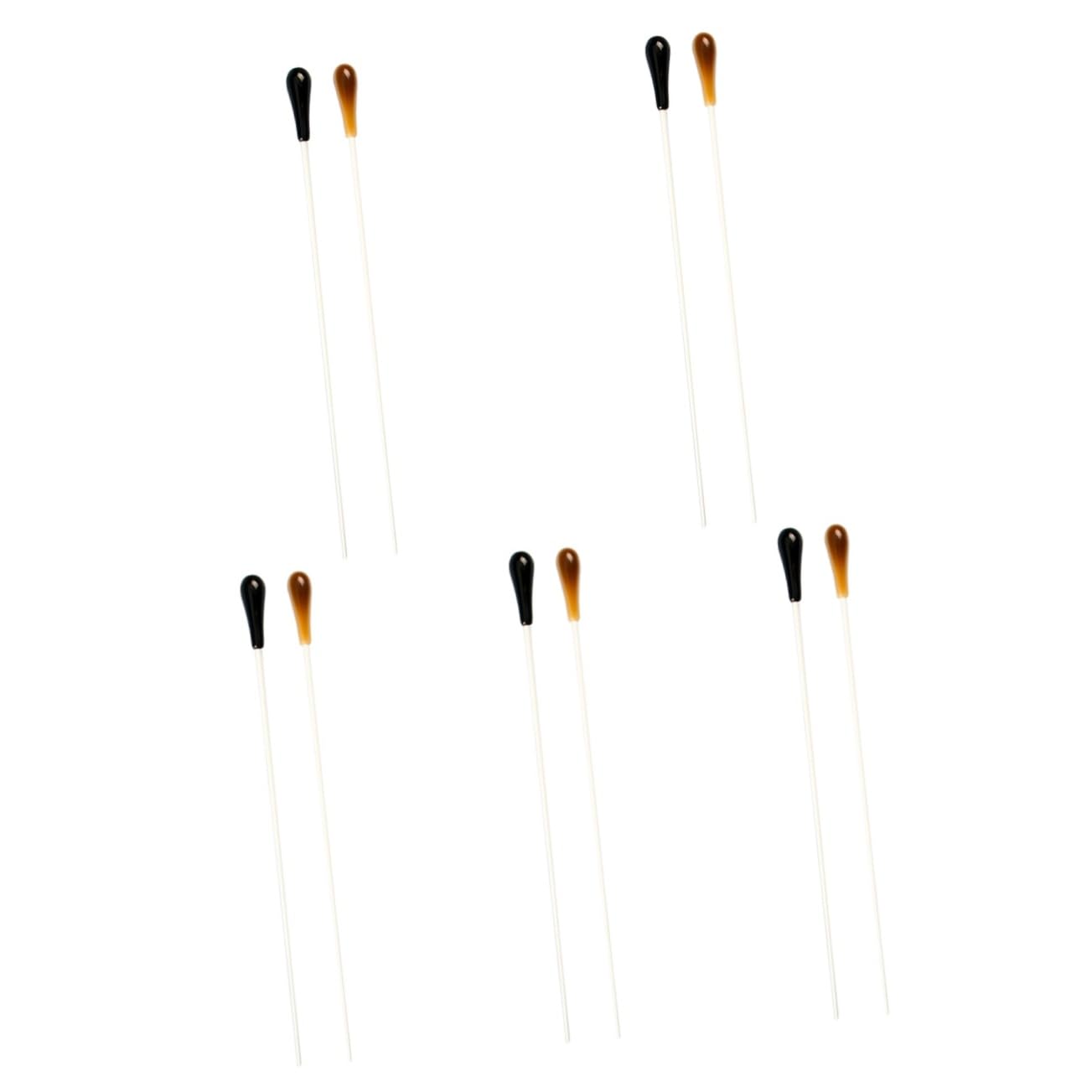 NULYLU 5sets Music Conducting Stick Resin Craft Show Performance for Conductor 2pcs*5