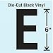 Die Cut Letter Label, E