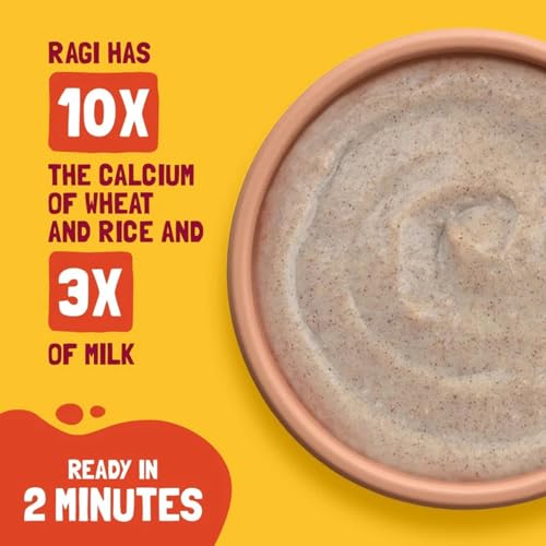 Slurrp Farm Cereal for Kids | Mango, Ragi & Rice with Milk | No Added Sugar | Ready-to-Eat Baby Food | No Preservatives, No Artificial Colors | Nutritious & Delicious | 7.05 Oz (200g)