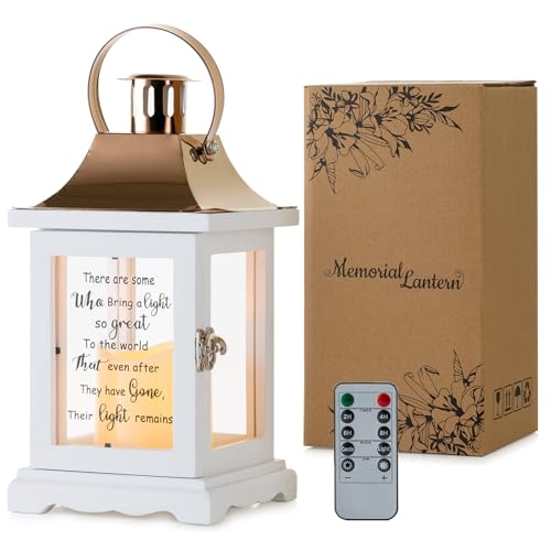 Memorial Lantern Sympathy Gift for Loss of Loved One: Memorial Gifts for Loss of Mother Mom Father Dad Husband Son Grandma Sister Brother Thoughtful Funeral Rememberance Condolence image 8