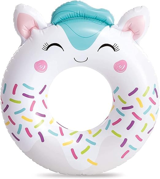 SOLDTRUE Sloth Design Cute Animal Inflatable Swim Tube Ring for Kids, Outdoor Summer Water Fun, Swimming Pool Accessories Assortment 31.5" x 25.6" (80cm x 65cm) (Pack of 1)(as per Available Design) - Image 4 thumbnail