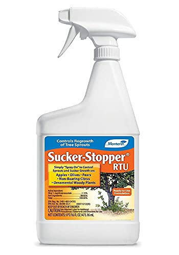 Monterey Sucker Stopper RTU, Ready-to-Use Sprout Growth Regulator, Controls Regrowth of Tree Sprouts (16 Oz)