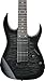 Ibanez GRG7221QA RG Gio 7-String Electric Guitar - Transparent Black Sunburst Bundle with Gig Bag, Tuner, Strap, Instrument Cable, Austin Bazaar Instructional DVD, and Polishing Cloth