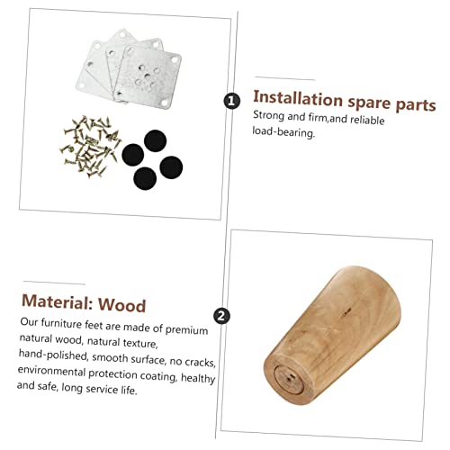 Patas de moño para muebles de madera dura: eleva la altura de tus sofás 3
