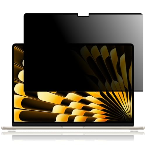 覗き見防止 macbook air 15 保護フィルム【ブルーライトカット】反射防止 アンチグレア マグネット対応 2023~2024年モデル M2~M3対応 1枚 LOE0555