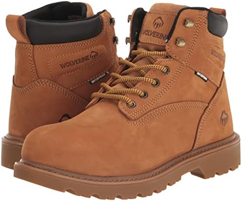 Wolverine Men's Floorhand Insulated Waterproof 6" Boot Construction, Wheat, 10 | Image 6