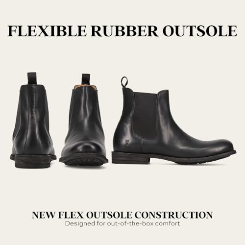 Image of Frye Tyler Chelsea Boots for Men Designed with Flexible Blake Construction and Elasticated Side Panels, Comfort Footbed and Full Leather Lining - 6 inch Shaft Height