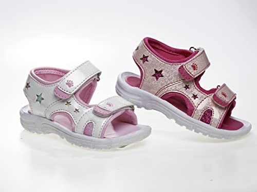 Image of Rugged Bear Girls Sport Active Summer Open Toe Sandals (Toddler)