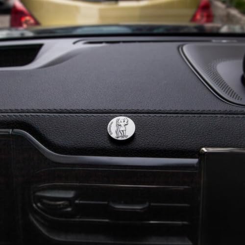 Fritz Cox kleine Christophorus Autoplakette ST. CHRISTOPHORUS | magnetisch und selbstklebend | auf Geschenkkarte | Moderne Darstellung | 2,3cm