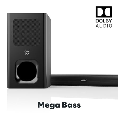 Image of GOVO GoSurround 800 Dolby Digital | 180W Sound bar, 2.1 Channel Home Theatre, Mega subwoofer, HDMI, Opt, AUX, USB & Bluetooth, 3 Equalizer Modes, Stylish Remote & LED Display (Black)