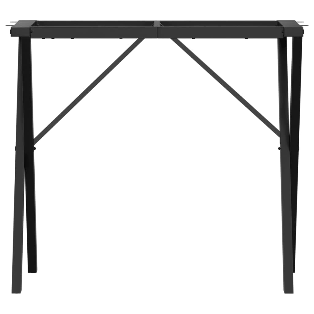 vidaXL Patas de Mesa de Comedor Estructura X Acero 80x40x73 cm, Pata de Mesa Auxiliar, Pata de mesita Auxiliar, Pata de Mesa de Metal