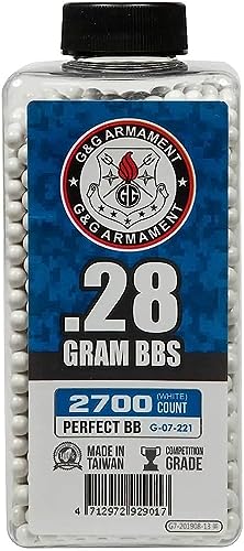G&G Perfect BB 0.28g (Bottle/2700 Pellets) (White)