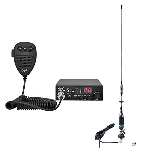 CB PNI Escort Radio Kit HP 8000L ASQ + CB PNI S75 Antenna with Cable and Fixed Mount