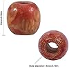 200 Perline In Legno Colorate Da 12 Mm Con Foro Grande 6 Mm – Per Trecce, Gioielli Fai Da Te E Decorazioni