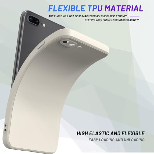 Image of for iPhone 8 Plus Case White, Scratch Resistant with Soft Touch, Slim Thin Phone Cover for iPhone 7 Plus 5.5 inch