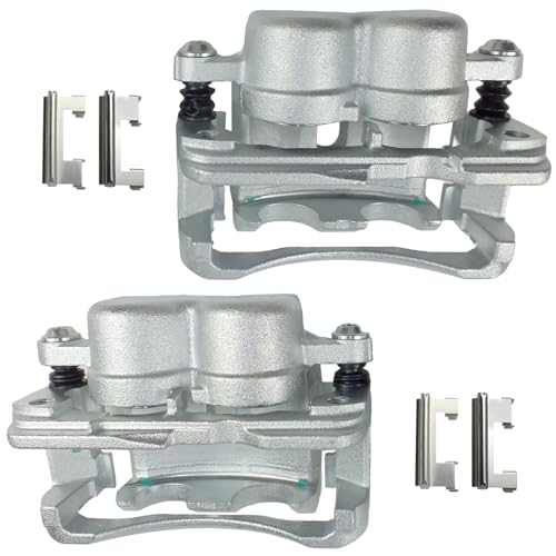 Image of 2 Pcs Front Brake Caliper Fit for 2002-2006 Cadillac Escalade, 1999-2013 Chevy Silverado Avalanche Suburban Tahoe, GMC Yukon Safari, Disc Brake Caliper w /Bracket Replace for 18B4728 18B4729
