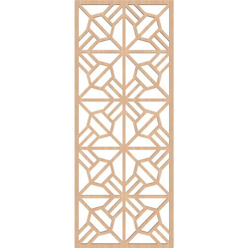 Image of Auburn Decorative Pierced Fretwork Wood Wall Panels, 11 3 /8 inchW x 29 3 /8 inchH x 3 /8 inchT, Hickory