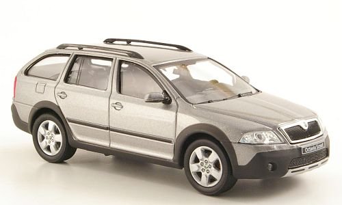 Preisvergleich Produktbild Skoda Octavia Combi Scout, met.-hellgrau, Modellauto, Fertigmodell, Abrex 1:43
