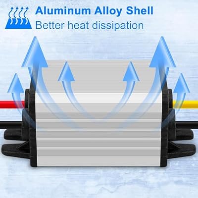 DC 8-22V to DC 3-15V Buck Converter, DC 18V 20V to DC 12V 3A Step Down Converter Waterproof Voltage Regulator Power Supply Buck Transformer, Compatible with Car Truck Motor