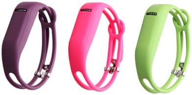 I-SMILE 3PCS Replacement Bands with Metal Clasps for Fitbit Flex, Set of 3 with 2 Piece Silicon Fastener Ring