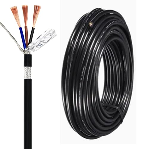 Câble électrique blindé anti-interférence en cuivre tripolaire 1.5mm²