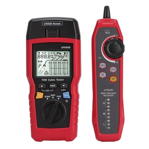 Medidor digital RJ45 para reparar cables dañados y localizar cortes en instalaciones POE
