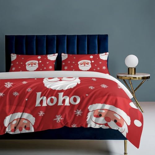 Juego de cama navideño de microfibra de 3 piezas con fundas para niños 8