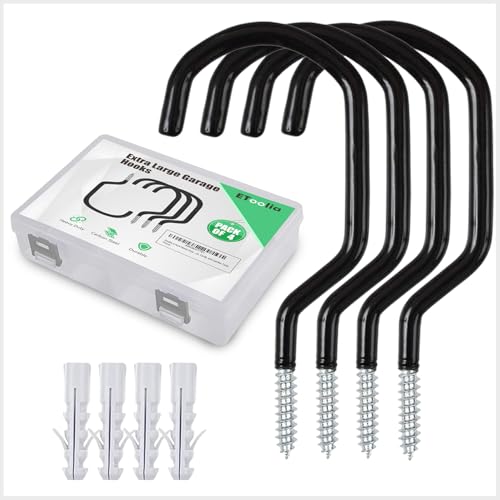 Etoolia 4 Pack Heavy Duty Garage Bike Storage and Utility