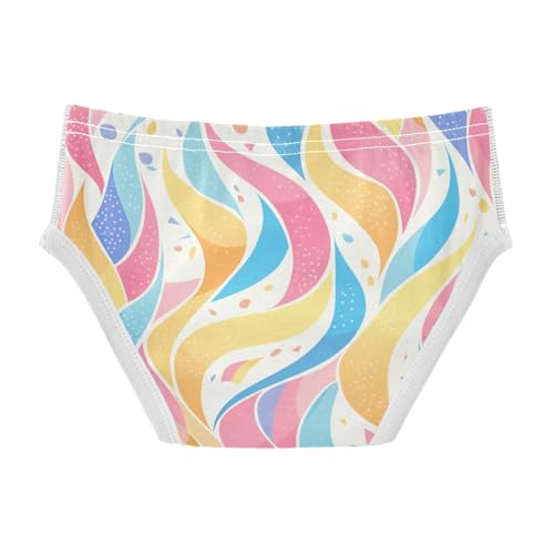 KLL Colorful Stripes Toddler Boy Comfort Briefs Underwear Breathable Undies2