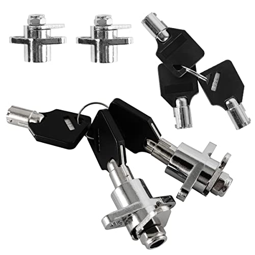 Kit de herrajes, cerraduras y bisagras para alforjas duras, compatible Harley Road King 2014-2020 (Cromo y Negro) miniatura 4
