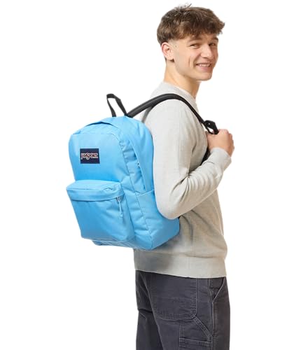 Image of JanSport SuperBreak One Backpack - Durable, Lightweight Bag with 1 Main Compartment, Front Utility Pocket with Built-in Organizer, Premium Backpack, Electric Azul
