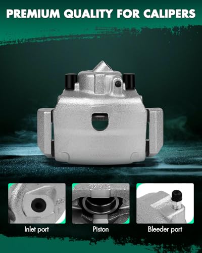 Image of SCITOO Front Left Brake Caliper With Bracket 18B4778 Compatible For Ford For Escape 2001-2007 For Mazda Tribute 2001-2006 For Mercury Mariner 2005-2006
