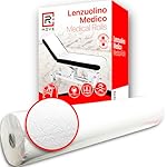RMOVE 6 Rotoli carta LETTINO massaggio 60m 162 strappi 60cm altezza, lenzuolino medico per lettino 2 veli pura cellulosa, lenzuolini per estetista, Dispositivo Medico, rotoli medici