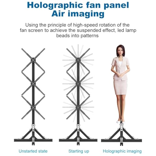Projektor hologramowy, wyświetlacz reklamowy 3D do projekcji ekranu mobilnego, duża ściana wideo 50 cm do sklepu, baru, kasyna, promocji imprezowych