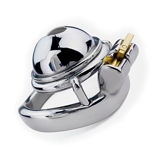 WOL VEE Diminuta Jaula de Acero Inoxidable en Forma de U para Hombre, Accesorios de protección para Fitness A14 (Anillos curvos, 55mm)