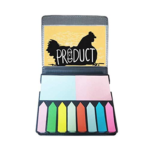 Marque-page autocollant poulet noir boîtier naturel premium