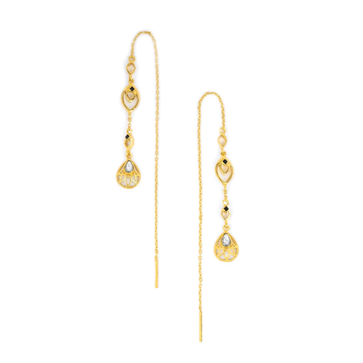 Shaya by Caratlane Queen of Encouragement Sui Dhaga Earrings in Gold Plated 925 Silver for women (B0CX56FH81) Amazon Price History, Amazon Price Tracker