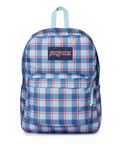 Image of JanSport SuperBreak One Backpack - Durable & Lightweight, 1 Main Compartment, Front Utility Pocket with Built-in Organizer, Plaid Vibes Sky High