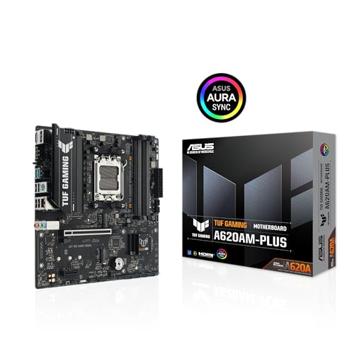 TUF Gaming A620AM-PLUS Scheda madre WiFi AMD A620A mATX, 8+2+1 stadi di alimentazione, DDR5, PCIe 4.0, doppio slot M.2, WiFi 6, Ethernet da 2,5 GB, doppia DisplayPort, HDMI, USB-A posteriore 10 Gbps - Scheda madre - Immagine 11