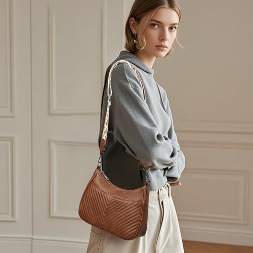 Image of GOIACII Crossbody Bags for Women Travel Purses Leather Handbags Medium Shoulder Bag with Adjustable Strap