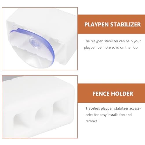 Image of Totority Playpen Non-Slip Suction Cup Connector Fixing Base for Play Area Easy to Clean Strong Suction for Stability Lightweight and Portable Design