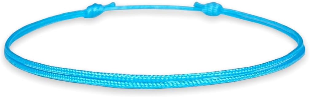 Adjustable Cord Bracelet- Colorful Unisex Adult Waterproof Nylon String Bracelets & Boho Surfer Jewelry for Men & Women - 28 Colors, Unisex Durable Design