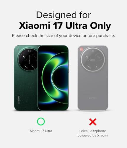 Image of Ringke Fusion-X for Xiaomi 17 Ultra Phone [Heavy Duty X-Buper] Compatible with MagSafe, Rugged Shockproof Protective with Non-Slip Side Grip Case Back Cover - Magnetic Black