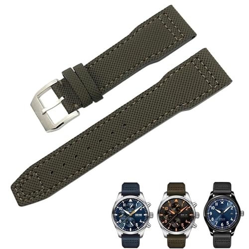 Bracelet de montre en toile nylon 20mm ajusté pour sangle